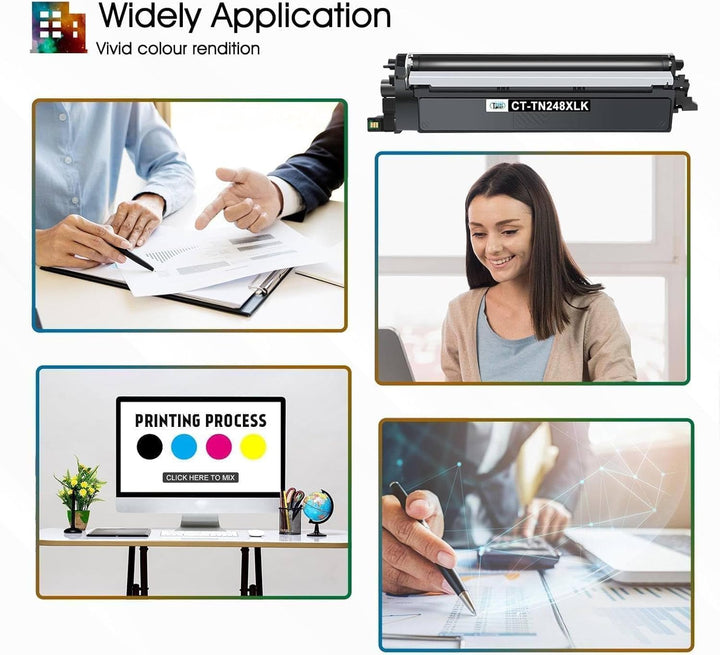 TN248 MFC-L3740CDW TN248XL TN-248XL Toner: Kompatibel für MFC-L3760CDW TN-248 Brother DCP-L3560CDW T