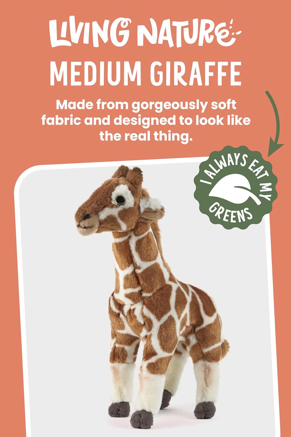 Living Nature Stofftier - Medium Gifaffe (32cm) M Giraffe, M Giraffe