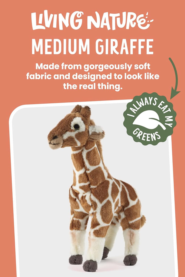 Living Nature Stofftier - Medium Gifaffe (32cm) M Giraffe, M Giraffe