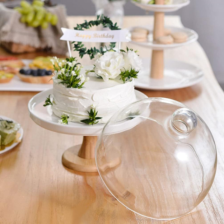 BESPORTBLE Keramik Tortenplatte Kuchenplatte Tortenständer Hoz Cupcake Ständer Kuchenständer Muffins