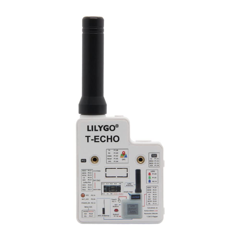 LILYGO T-Echo LoRa SX1262 Funkmodul 868MHz TTGO Meshtastic Development Board NRF52840 GPS RTC NFC BM