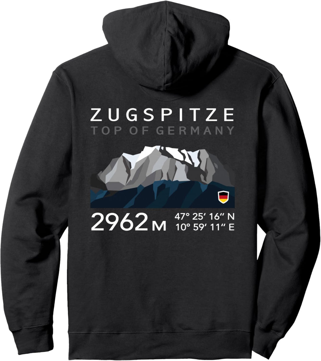 Zugspitze Garmisch Partenkirchen Bayern Bergsteiger Wandern Pullover Hoodie