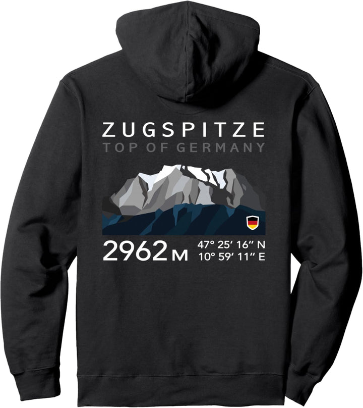 Zugspitze Garmisch Partenkirchen Bayern Bergsteiger Wandern Pullover Hoodie