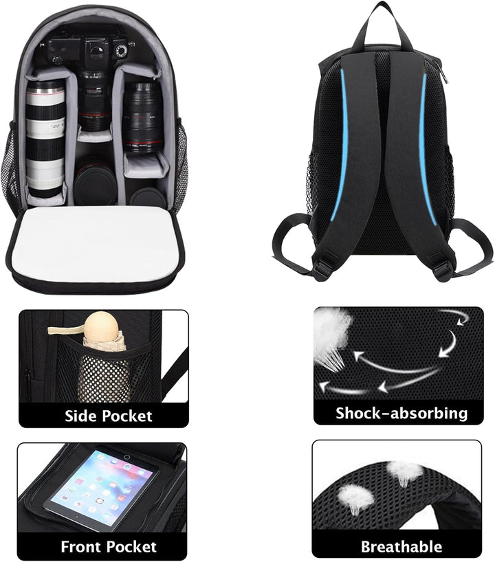 Kamerarucksack Kameratasche Spiegelreflex Klein Leicht Fotorucksack Kamera Rucksack für DSLR SLR und