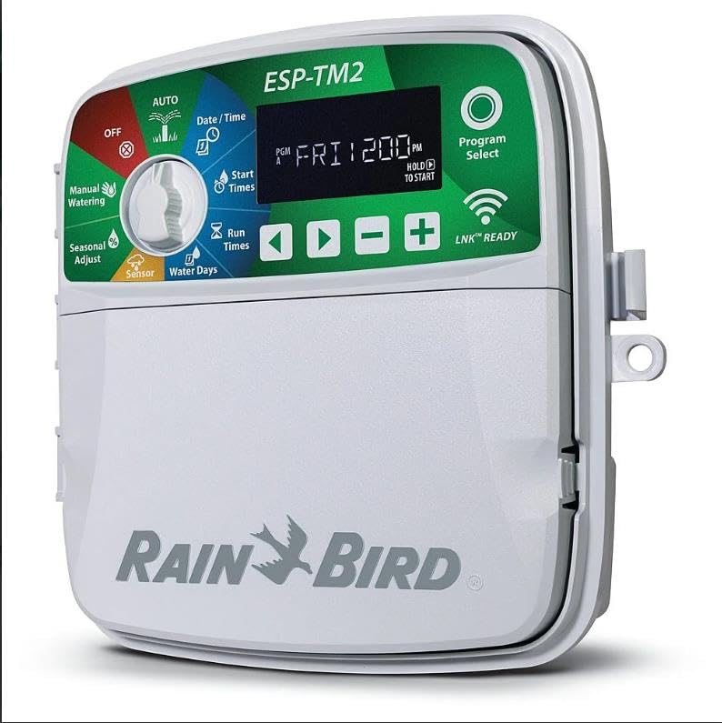 Bewässerungs-Set für den Innenbereich, Rain Bird ESP-TM2, 8 Zonen + LNK2 WiFi-Modul, Komplettlösung