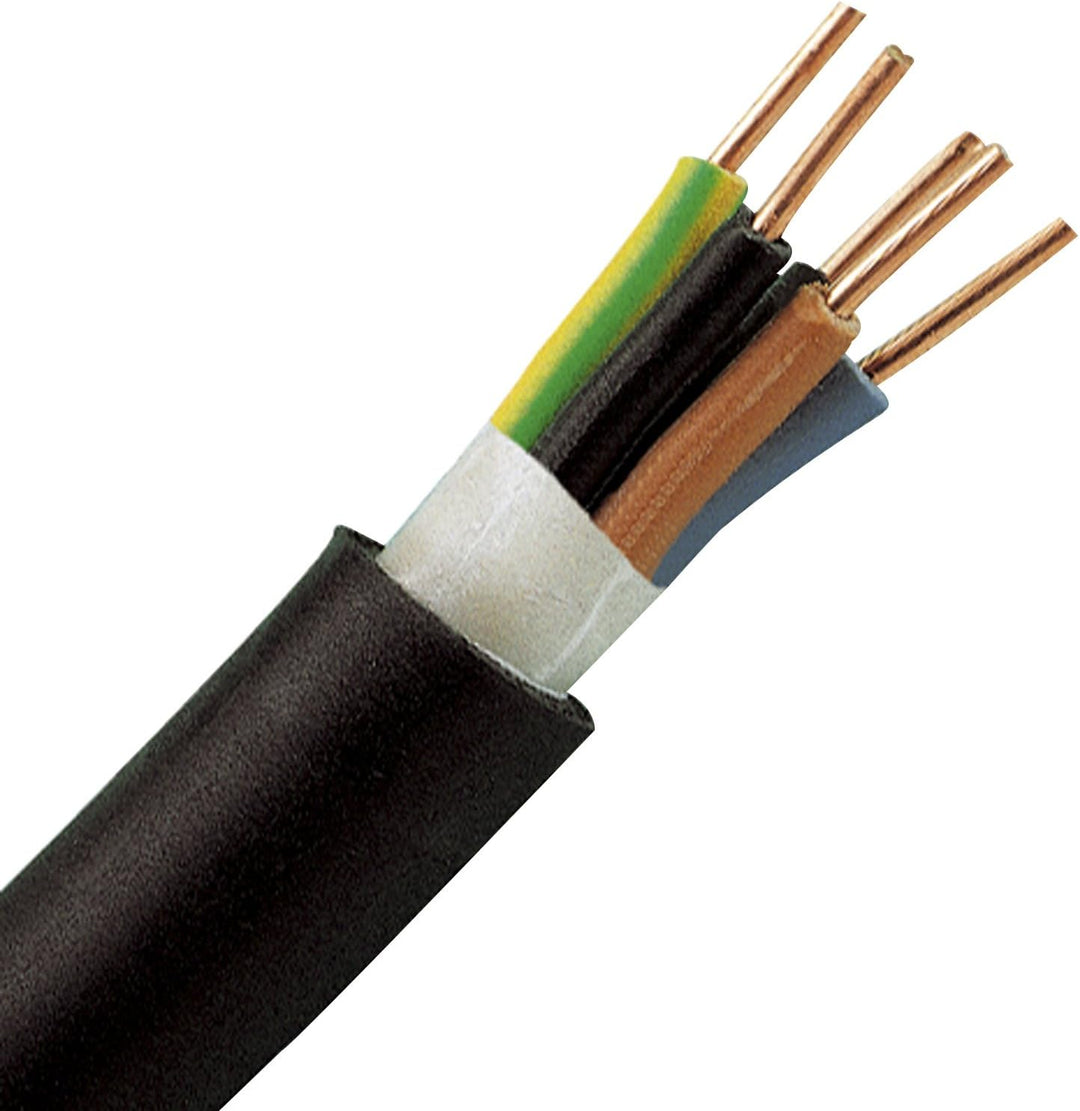 Kopp 157450040 Erdleitung NYY-J, 5 x 1.5 mm², 50 m, schwarz, 50 m