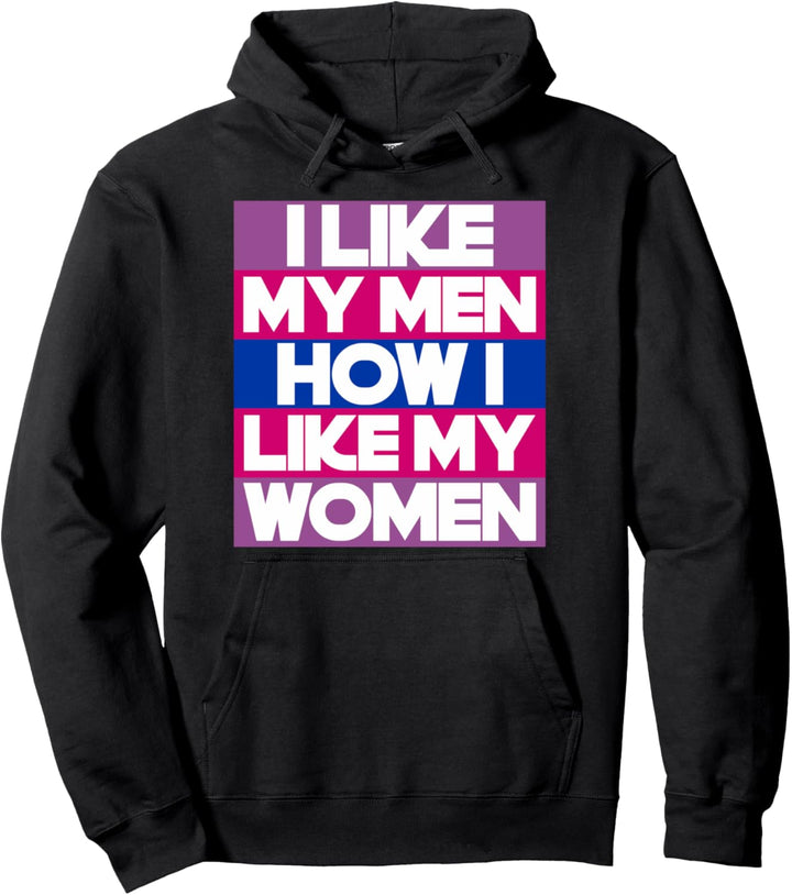 Bi Pride Queer Genderfluid LGBT Geschenk Lustiges Bisexuell Pullover Hoodie