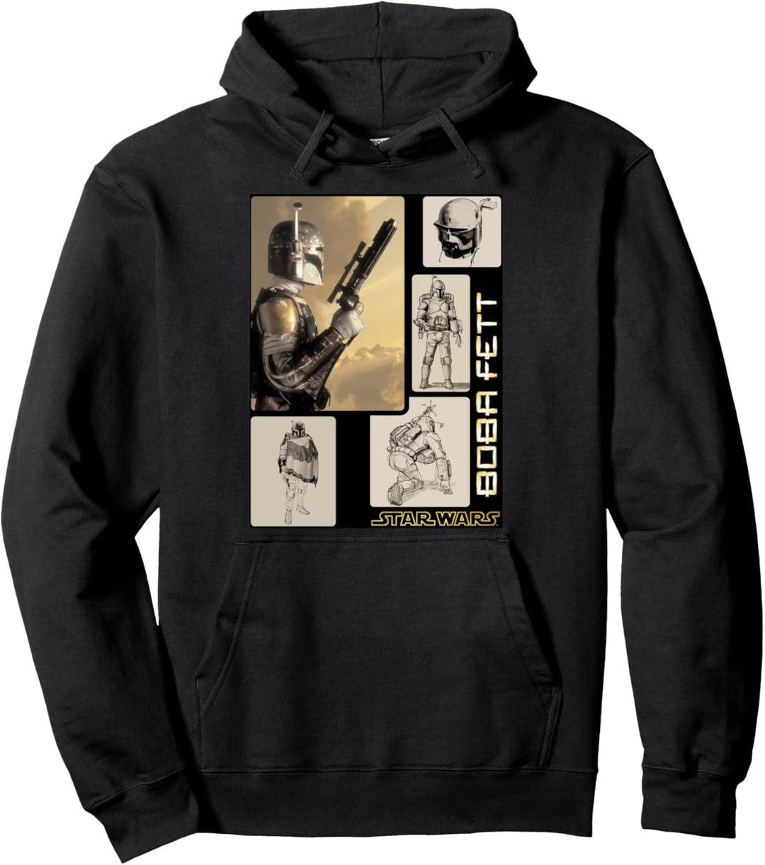 Star Wars Boba Fett Concept Sketches Pullover Hoodie