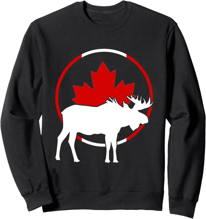 Kanadisches Ahornblatt Kanada Elch Kanadier Sweatshirt