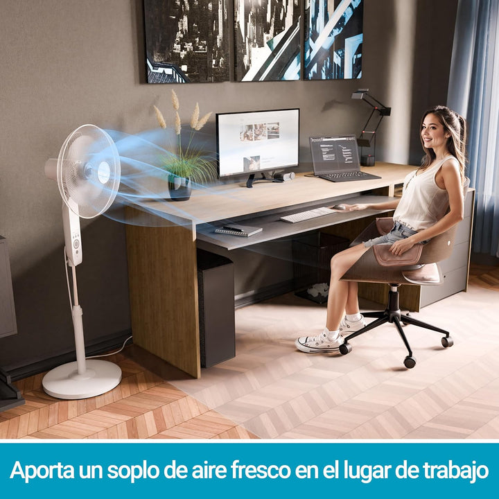 SUNTEC Ventilator mit Fernbedienung, Timer | Stand Standventilator CoolBreeze 4000 | Leise 40 cm Dur