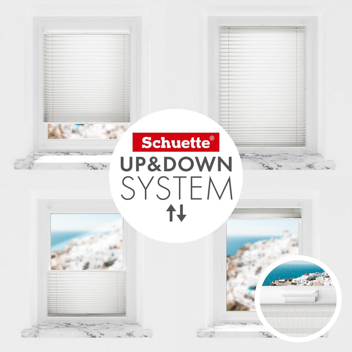 Schuette® Plissee mit Bohren zum Anschrauben ● Premium Kollektion: A Way Home (Silber) ● 50x100cm (B