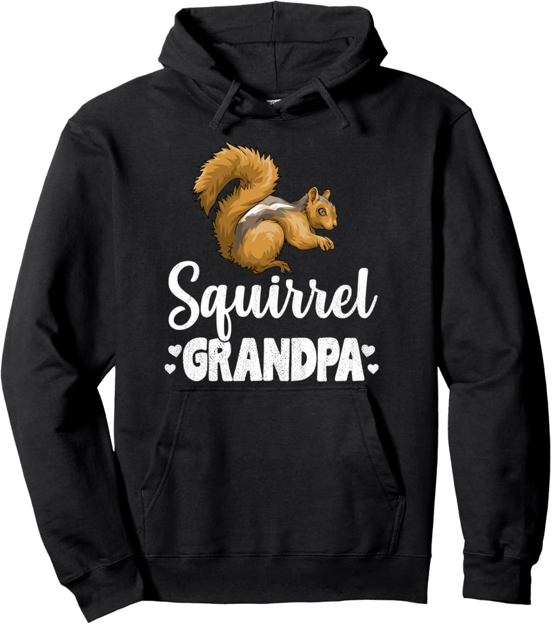 Squirrel Grandpa Squeak Chestnut Gift Pullover Hoodie