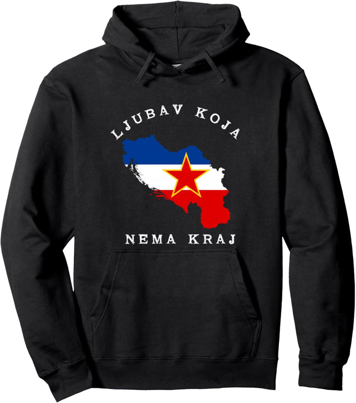 Jugoslavija Yu Jugoslawien Flagg Pullover Hoodie