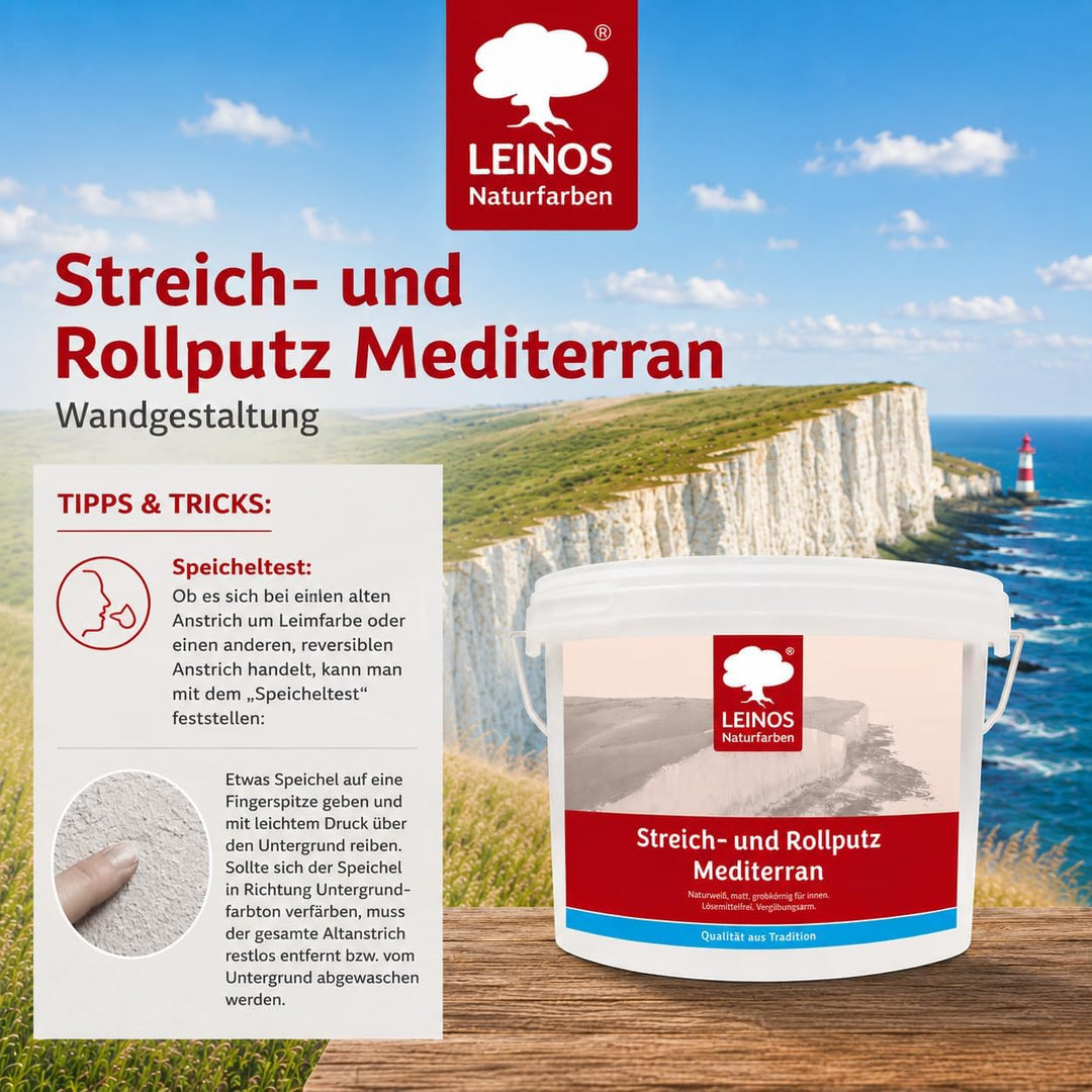 Leinos 680 Streich- und Rollputz Mediterran 10,00 l 10,0 Liter Mediterran, 10,0 Liter Mediterran