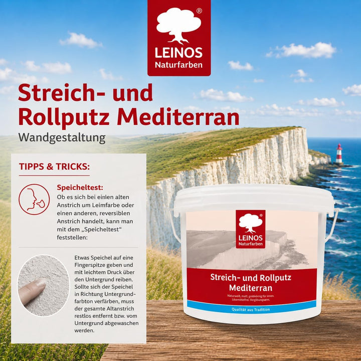 Leinos 680 Streich- und Rollputz Mediterran 10,00 l 10,0 Liter Mediterran, 10,0 Liter Mediterran