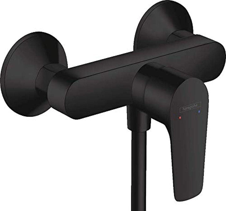 hansgrohe Duscharmatur Talis E (Aufputz Duschmischer, für 1 Funktion) Mattschwarz Mattschwarz Dusche