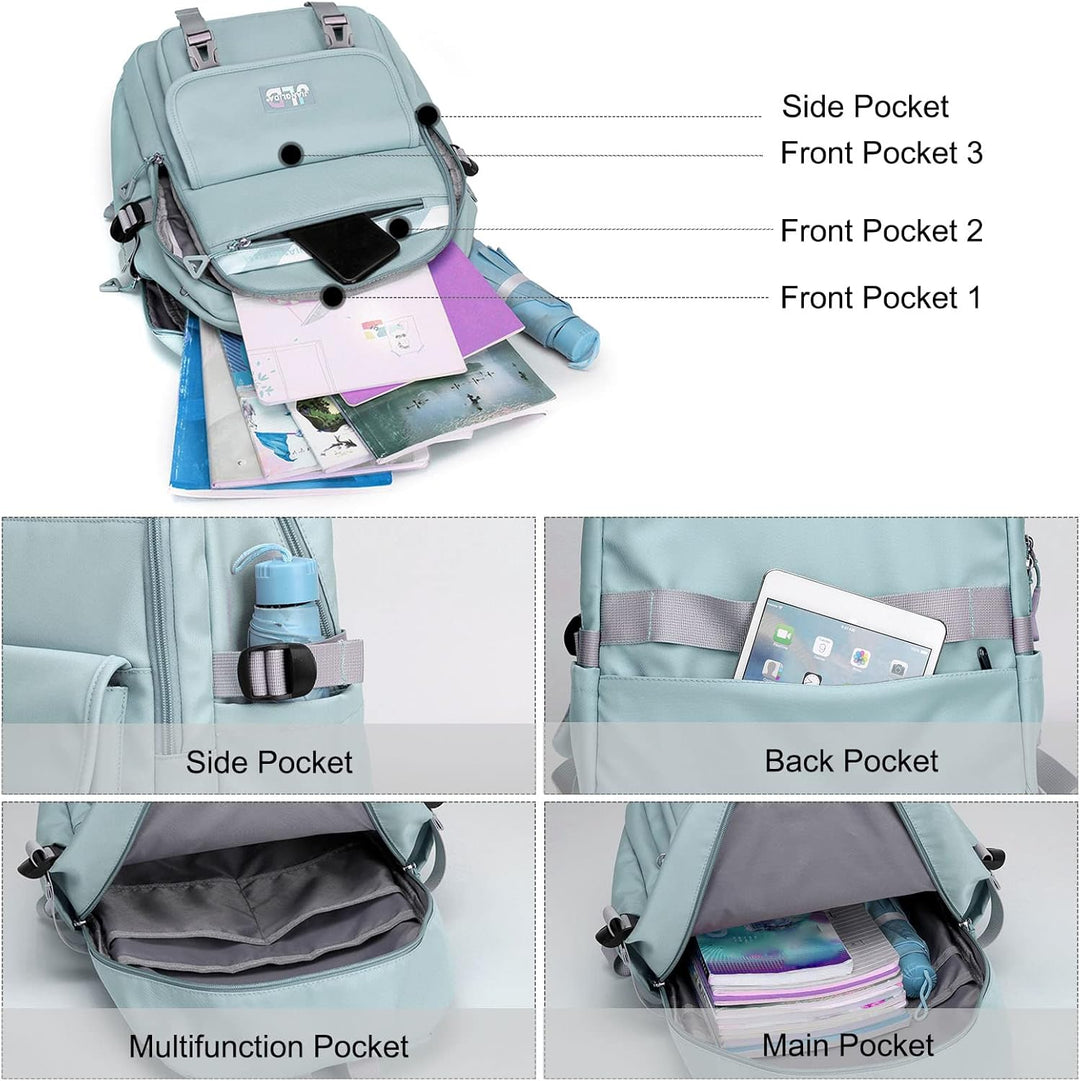 FANDARE Kinderrucksack Schulranzen Schultaschen Jungen Mädchen Schulrucksack Kinder Schultasche für