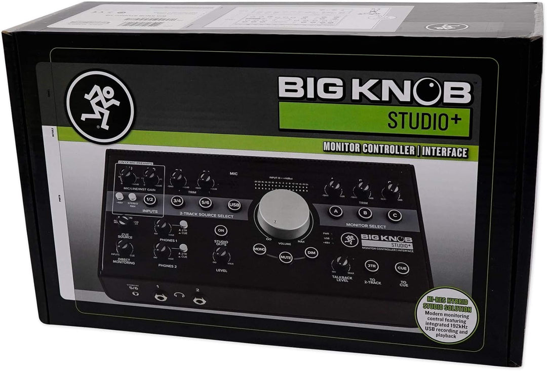 Mackie Big Knob Studio+ Studio+ 4x3 Audio-Schnittstelle, Studio+ 4x3 Audio-Schnittstelle