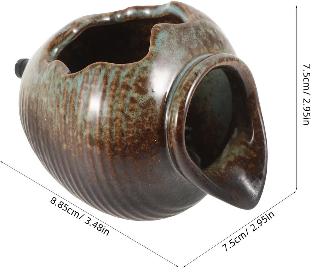 VANZACK Gartenbrunnen Im Freien Wasserspeier Für Teich Wasserspiel Pumpe DIY-Keramiktopf-Dekoration