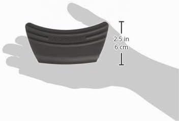 Le Creuset 2er-Set Griffschutz aus Silikon, Anpassungsfähig, Hitzebeständig bis 250°C, Schwarz glänz