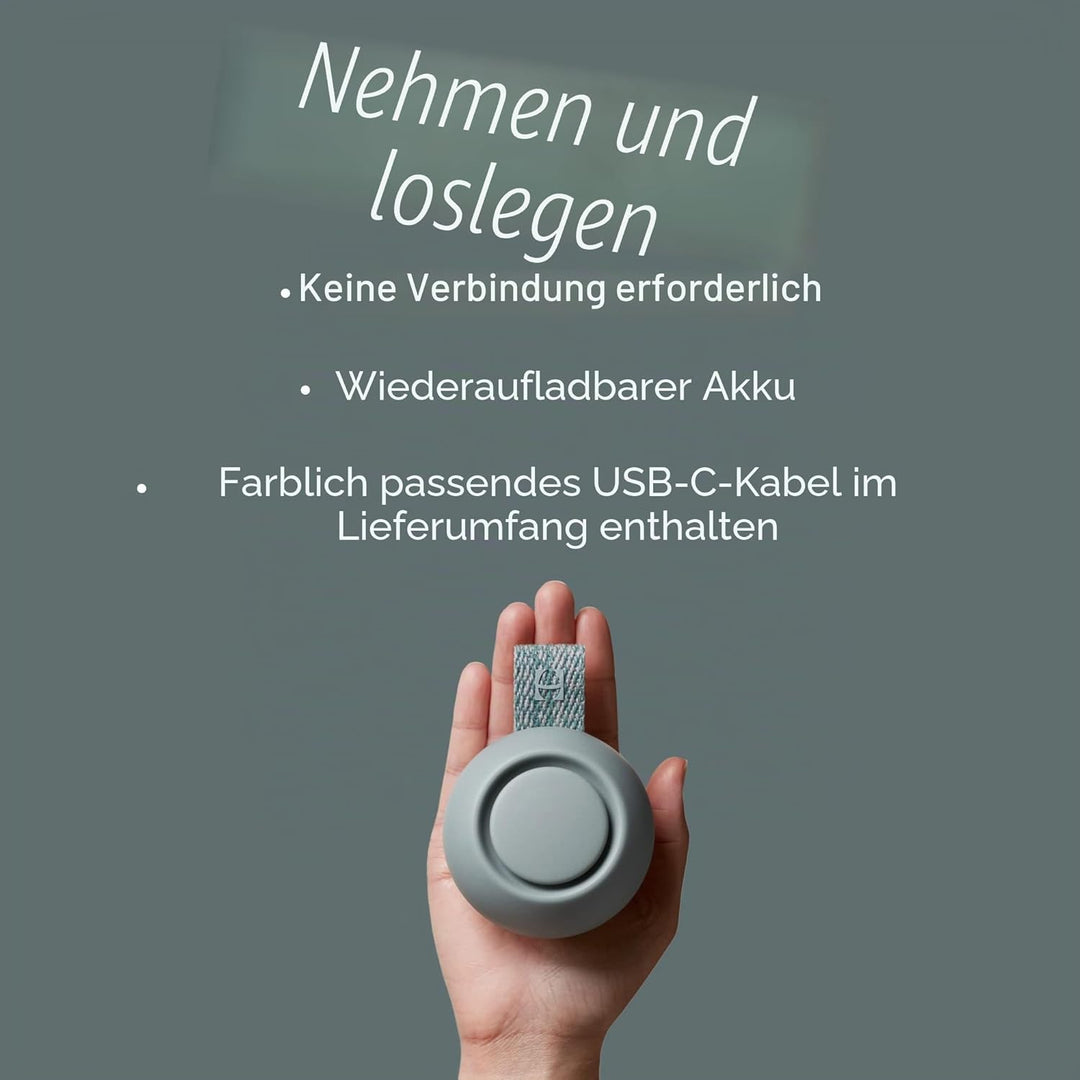 Hatch Rest Go | Tragbare Soundmaschine für Babys und Kinder | 10 beruhigende Geräusche | Weisses Ger