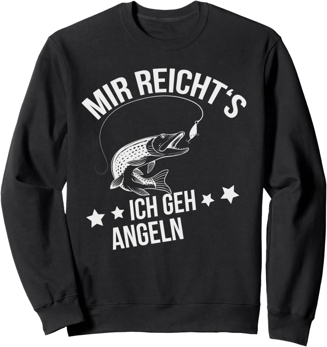 Fischen Angler Mir reichts ich geh Angeln Sweatshirt