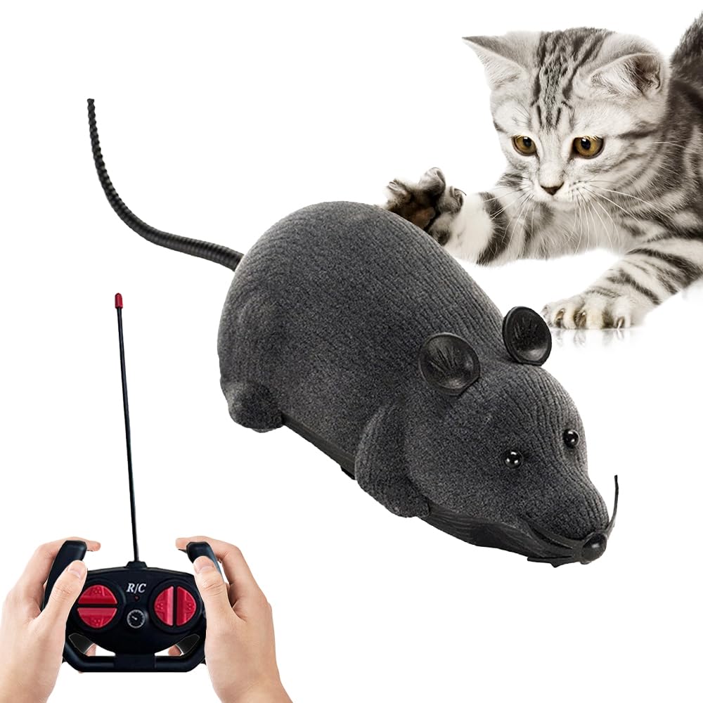 Katzenspielzeug Elektrisch Spielmaus, Maus Mit Fernbedienung, Fernbedienung Gefälschte Ratte, Realis