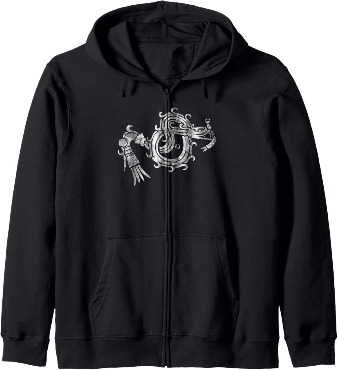 Quetzalcoatl Ouroboros Aztec Maya-Schlange Kapuzenjacke