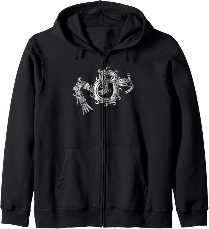 Quetzalcoatl Ouroboros Aztec Maya-Schlange Kapuzenjacke