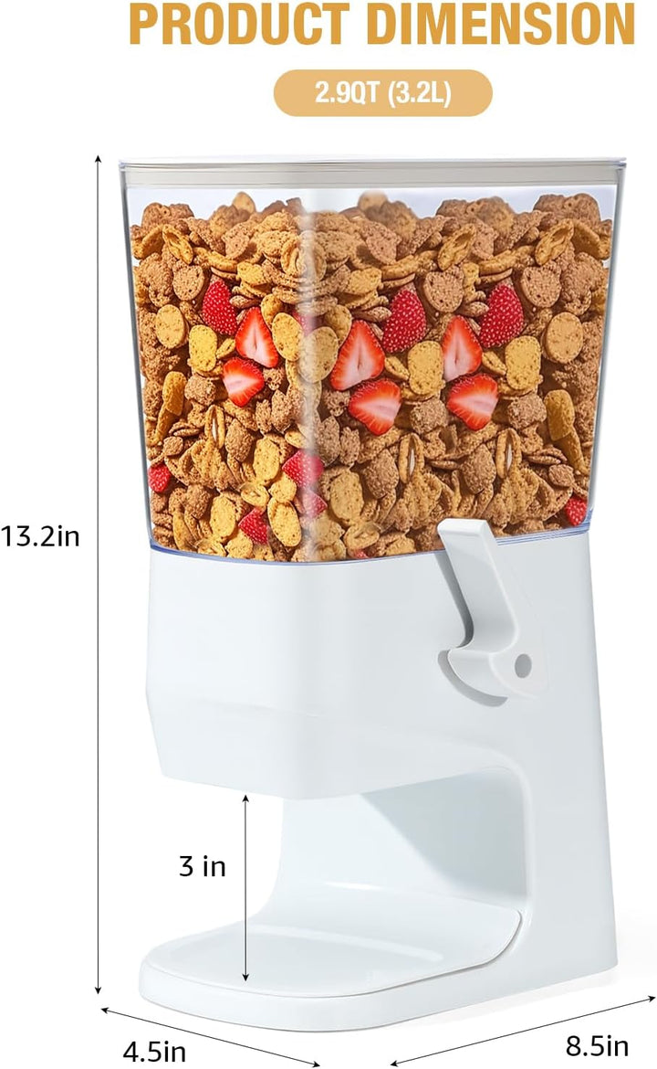 Tokokimo Müslispender, Zerkleinert Keine Cerealien Beim Ausgeben, 3,2L Cereal Dispenser & Cornflakes