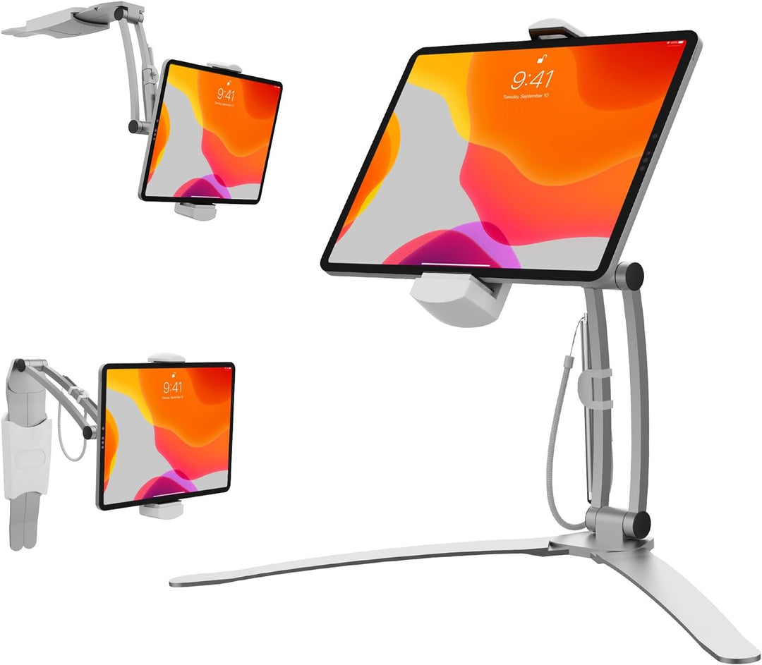 2-in-1-Küchenhalterung von CTA Digital für iPad Air / iPad mini / Surface / 7”–12" Tablets (PAD-KMS)