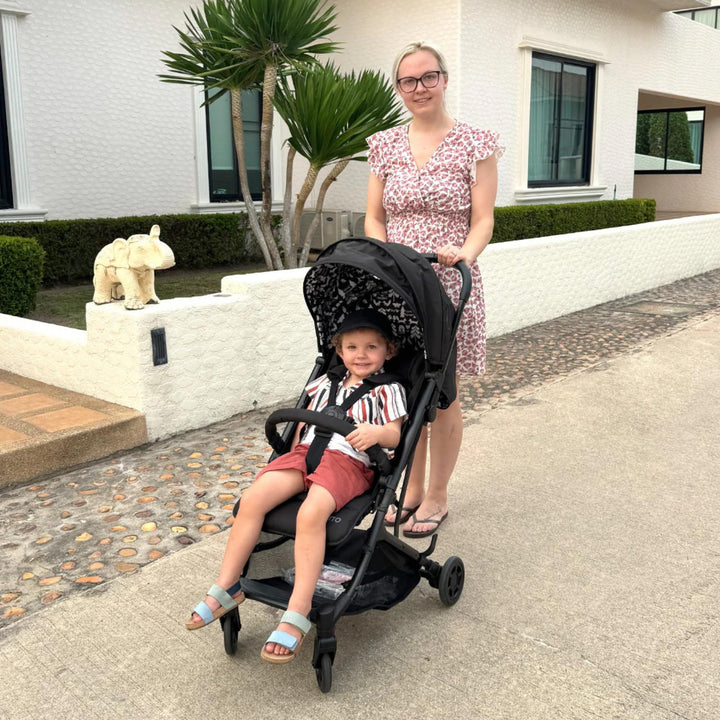 Cosatto Yo Reisebuggy – leichter Baby-Kinderwagen mit kompaktem Faltmass ab Geburt bis 25kg – airlin
