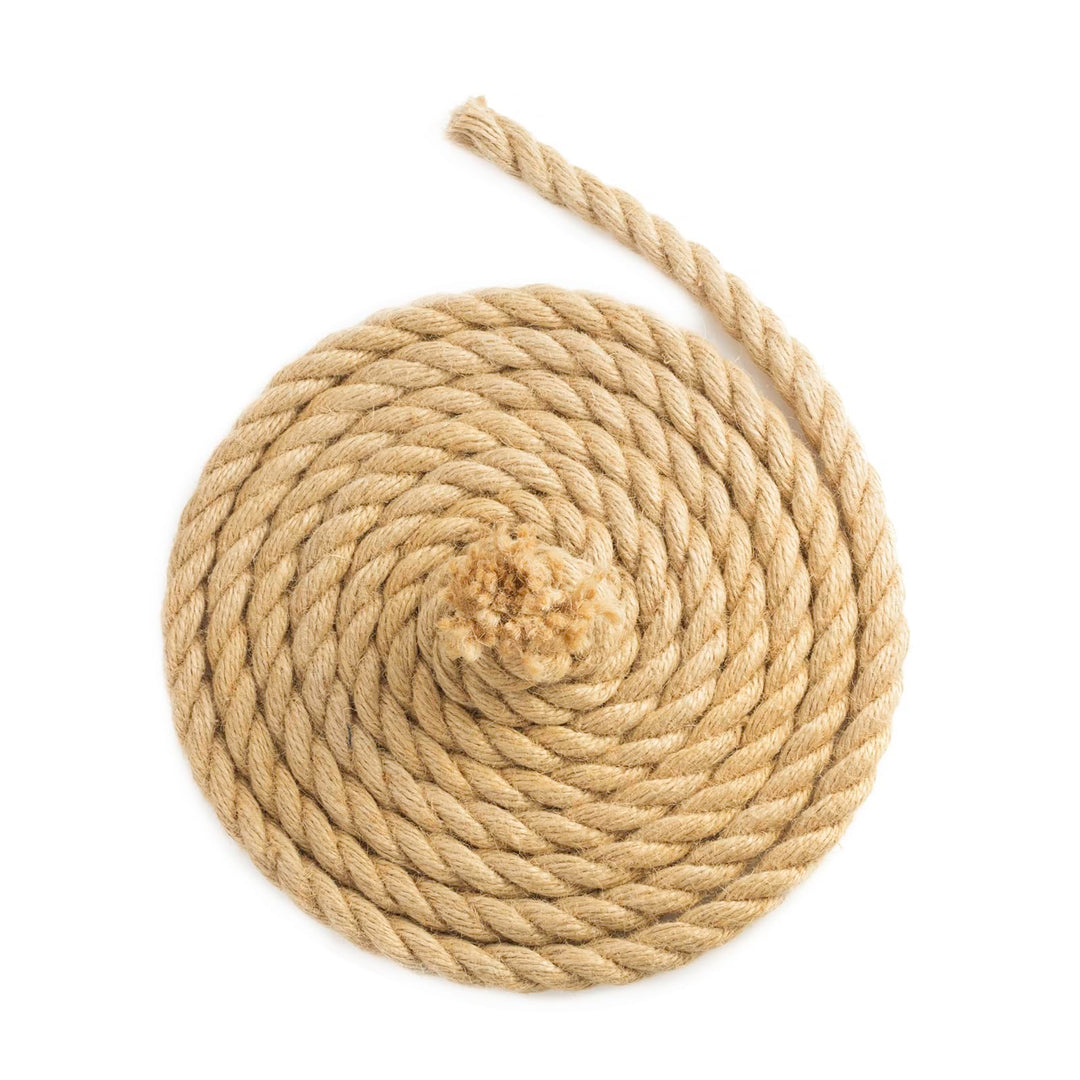 Floordirekt Juteseil 50m 14mm Dicke Juteschnur, Tau Seil aus 100% Natur Jute extra Starke Juteband S