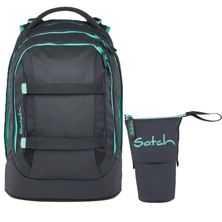 Satch Pack Schulrucksack Set 2tlg. inkl. Pencil Slider (Mint Phantom), Mint Phantom