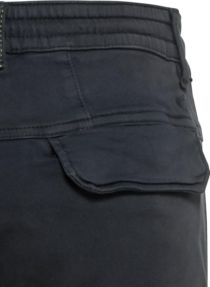 camel active Herren Tapered Fit Cargo Hose 38W / 30L Schwarz, 38W / 30L Schwarz