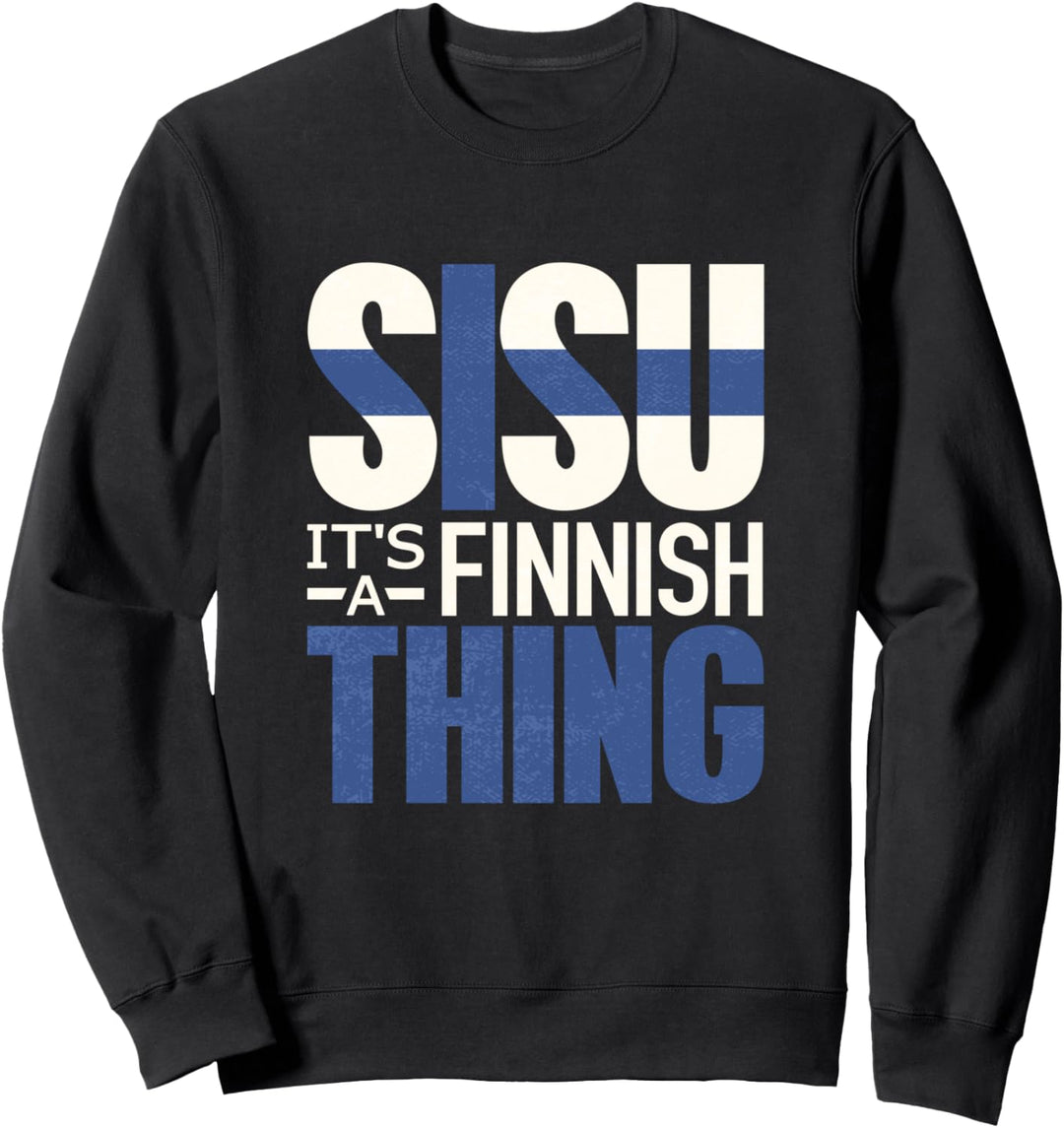 Sisu Finnische Flagge Vintage T-Shirt Finnland Suomi Sweatshirt
