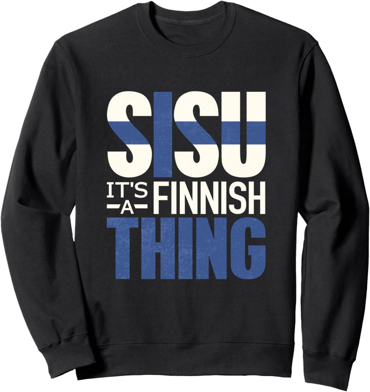 Sisu Finnische Flagge Vintage T-Shirt Finnland Suomi Sweatshirt