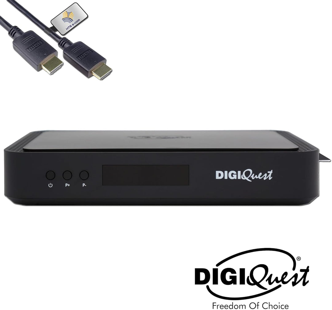 DigiQuest Q99 4K UHD TiVuSat Receiver inkl. Karte + WiFi Stick – Italienischer TV Satelliten-Receive