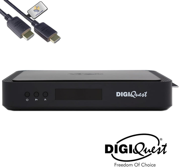 DigiQuest Q99 4K UHD TiVuSat Receiver inkl. Karte + WiFi Stick – Italienischer TV Satelliten-Receive