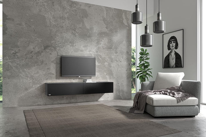 Wuun® TV-Lowboard Somero I 100cm bis 360cm I TV-Schrank &amp; Hängeschrank für Wohnzimmer I Verschiedene