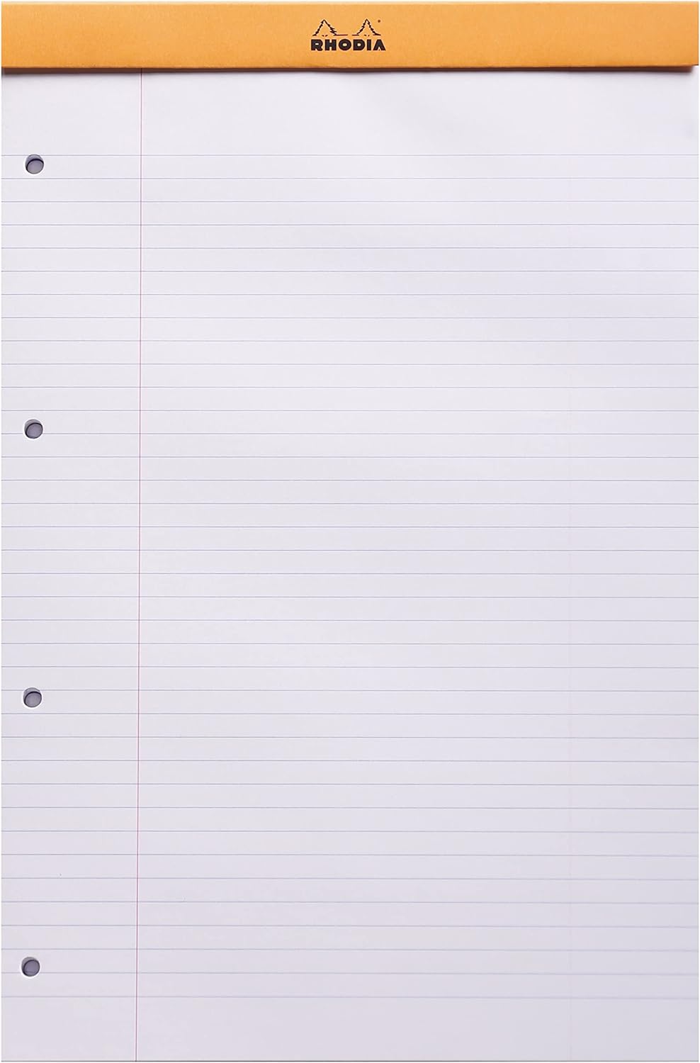 Rhodia 119600C - Packung mit 5 Notizblöcken geheftet No.20, DIN A4+, 80 Blätter gelb liniert mit Ran