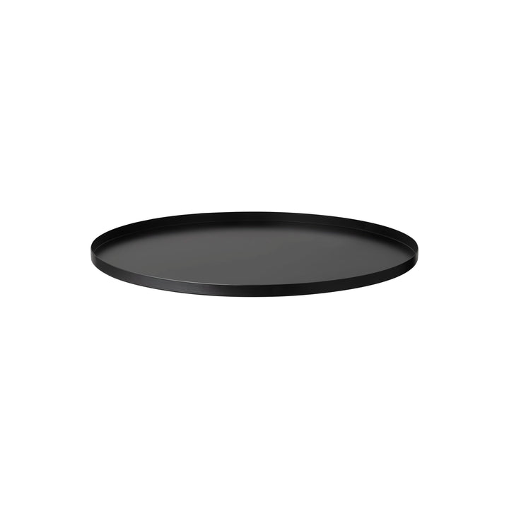 blomus | Tablett | Peasy | Edelstahl Black | rund L ⌀38cm | Indoor | Schwarz 38 cm, Schwarz 38 cm