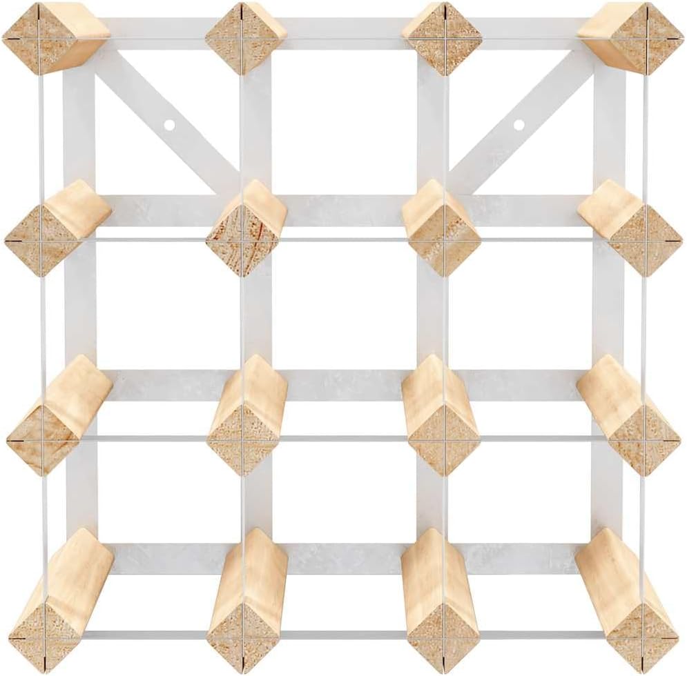 vidaXL Kiefernholz Massiv Weinregal für 12 Flaschen Modern Flaschenregal Flaschenständer Weinschrank