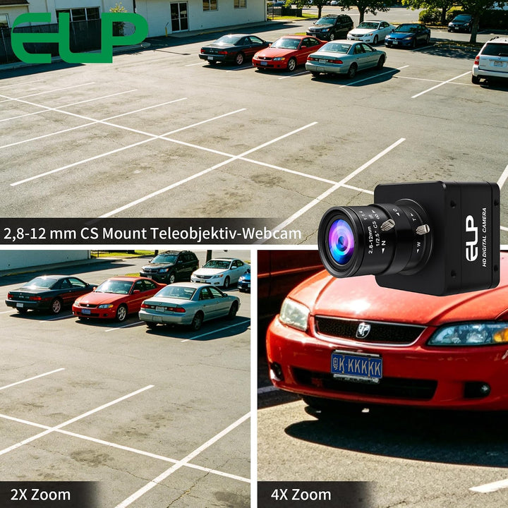 G ELP Hochgeschwindigkeit Global Shutter USB3.0 Manuelle Zoom Kamera, 720P/200fps, 1200P/120fps, USB