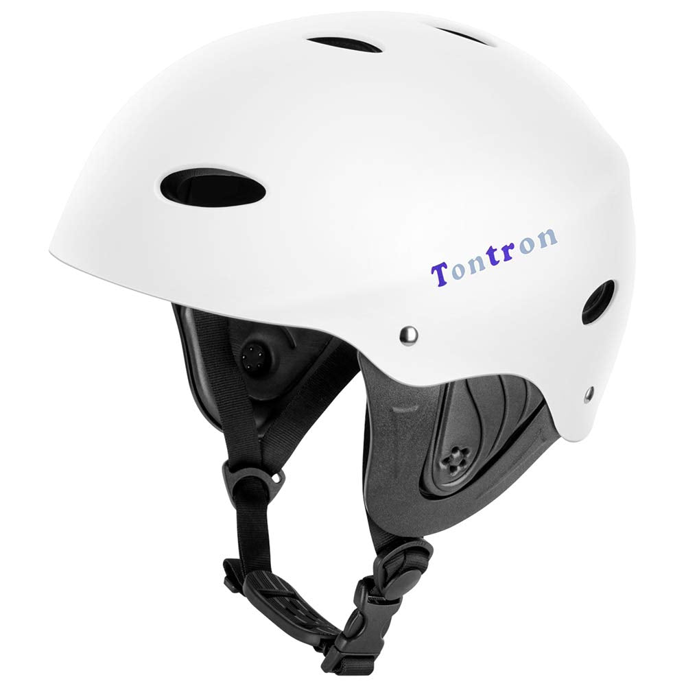 Tontron Wakeboard Kajak Kitesurf Wassersport Helm Weiss L