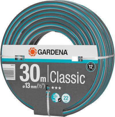 Gardena Classic Schlauch 13 mm (1/2 Zoll), 30 m: Universeller Gartenschlauch aus robustem Kreuzgeweb