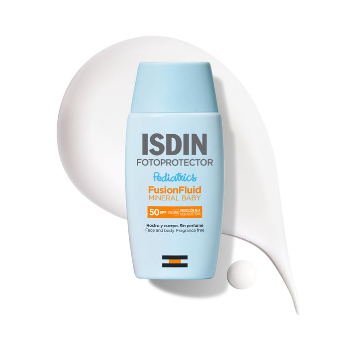 ISDIN Fotoprotector Mineral Baby Pediatrics Sonnencreme Gesicht LSF 50 (50ml) | 100% mineralischer S
