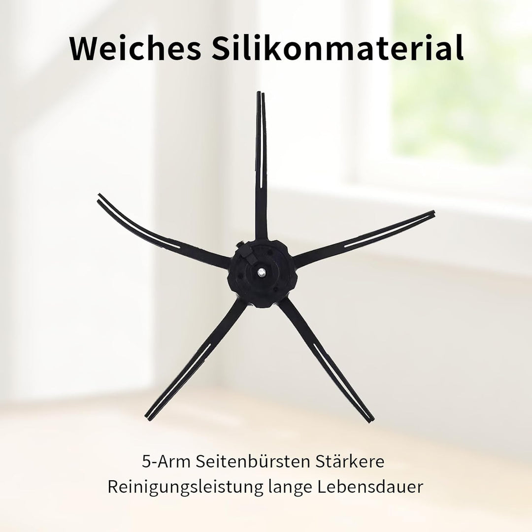 20 Stück Zubehörset für Roborock Q7+/Q7 MAX+ Staubsauger,1*Hauptbürste,6*Seitenbürsten,4*Filter,4*Wi