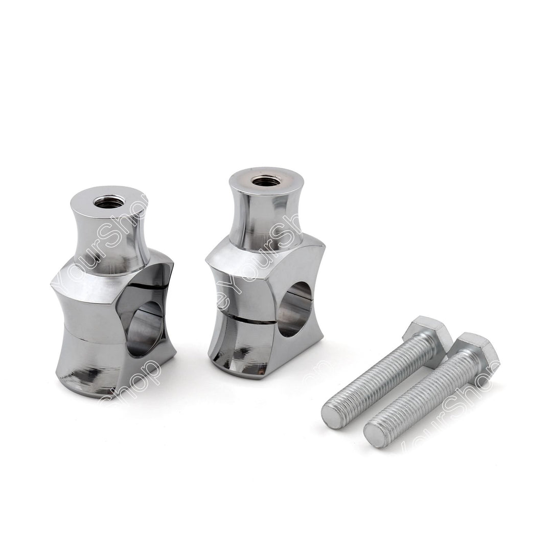 Topteng 1" 25mm Chrom Riser Clamp für Harley Fat Boy Dyna Sport Touring, Chrom