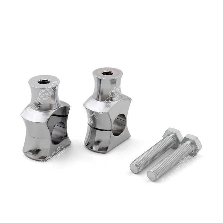 Topteng 1" 25mm Chrom Riser Clamp für Harley Fat Boy Dyna Sport Touring, Chrom